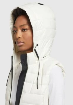 Khujo FABIA SHINY - Weste - Weiß -Khujo Geschäft 2abe0d02b2b74109a78dd62426f84ef7