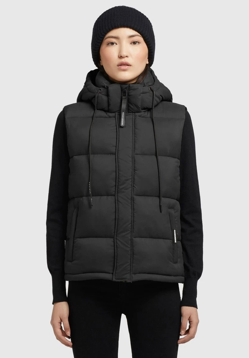 Khujo EDEN MATT - Weste - Schwarz 1 Khujo EDEN MATT - Weste - Schwarz