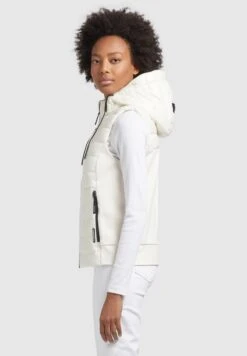 Khujo FABIA SHINY - Weste - Weiß -Khujo Geschäft 83f7206c9eea43968e16a2f4cde48cbb