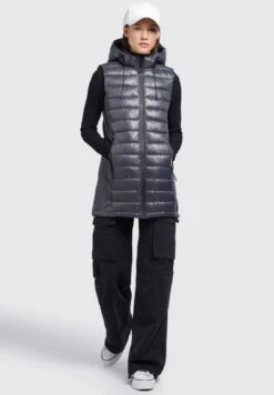 Khujo BECCA SHINY - Weste - Grau -Khujo Geschäft d06e3f2e9cba4de8b1fe9e80d8e38dca