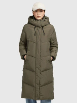 Khujo Mantel SONJE4 In Khaki Grün -Khujo Geschäft khujo mantel sonje4 in khaki grun 4