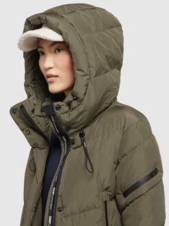 Khujo Mantel SONJE4 In Khaki Grün -Khujo Geschäft khujo mantel sonje4 in khaki grun 7