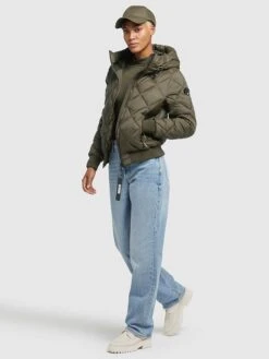 Khujo Steppjacke "Sarabi" In Khaki -Khujo Geschäft khujo steppjacke sarabi in khaki 4