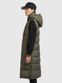 Khujo Weste TOURIN MATT In Khaki Grün -Khujo Geschäft khujo weste tourin matt in khaki grun 2