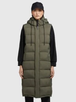 Khujo Weste TOURIN MATT In Khaki Grün -Khujo Geschäft khujo weste tourin matt in khaki grun 3