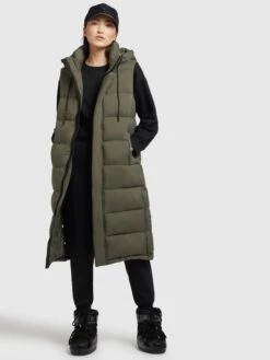 Khujo Weste TOURIN MATT In Khaki Grün -Khujo Geschäft khujo weste tourin matt in khaki grun 5