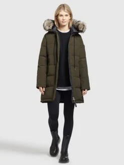 Khujo Wintermantel "Cloren" In Khaki -Khujo Geschäft khujo wintermantel cloren in khaki 3